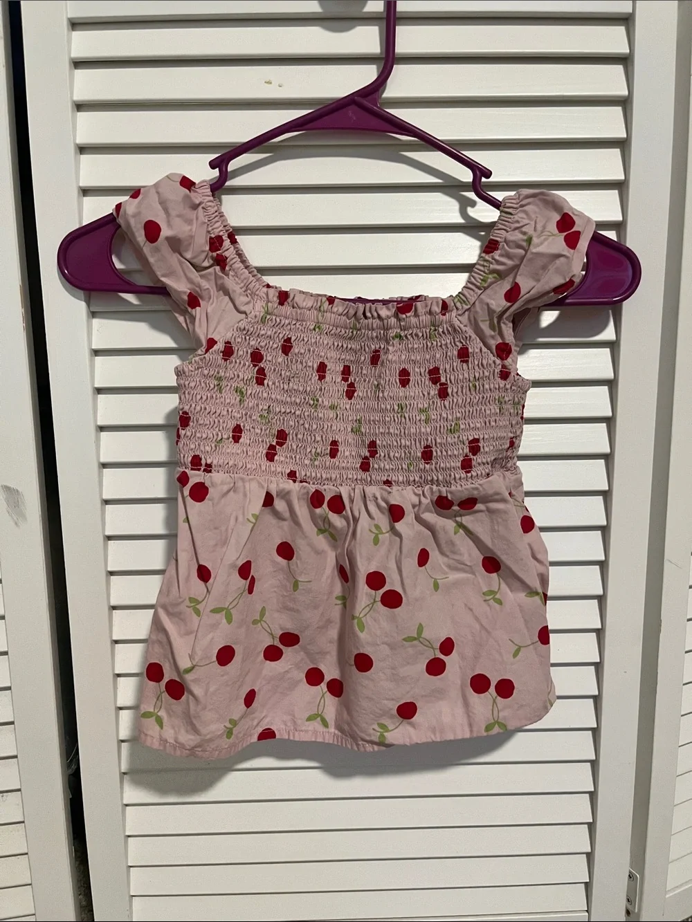 Gymboree Pink Cherry Smocked Dressy Top